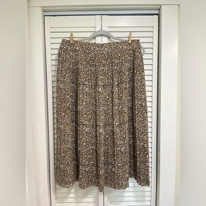 J. Crew pleated midi skirt